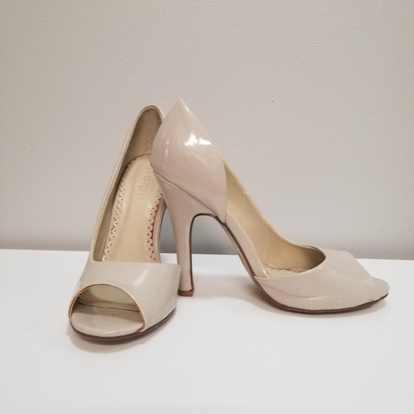 Forever 21 Shoes - 💫 Cream Peep Toe D'orsay Pumps